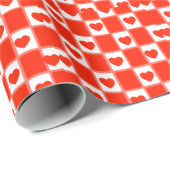 heart custom Sustainable Premium Crew Sock ラッピングペーパー (ロールコーナー)