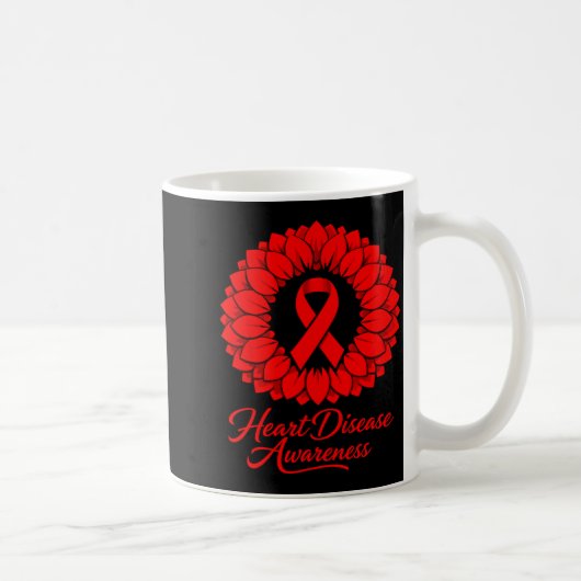 Heart Disease Awareness  コーヒーマグカップ (右)