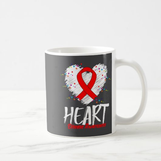 Heart Disease Awareness  コーヒーマグカップ (右)