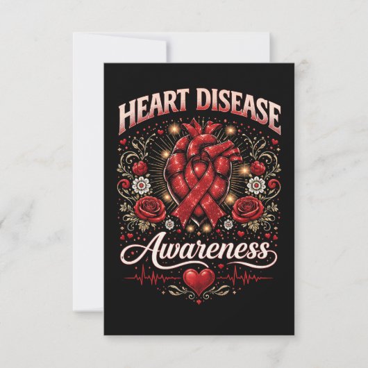 Heart Disease Awareness サンキューカード (正面)