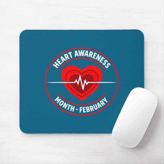 Heart Disease Awareness マウスパッド (マウス)