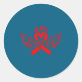 Heart Disease Awareness  ラウンドシール (正面)