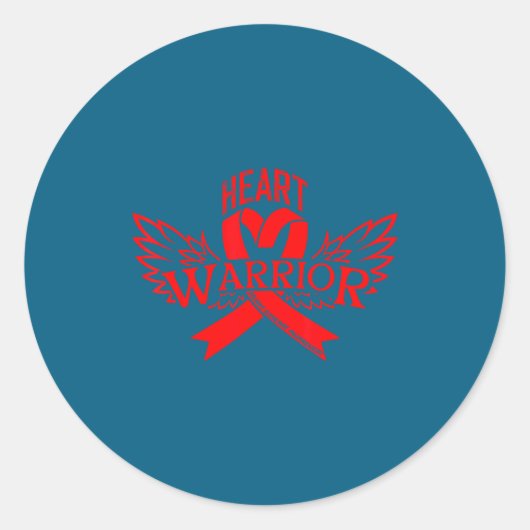 Heart Disease Awareness ラウンドシール (正面)