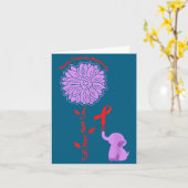 Heart Disease Awareness Faith Hope Fight Love Card カード (黄色い花)