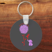 Heart Disease Awareness Faith Hope Fight Love Card キーホルダー (正面)