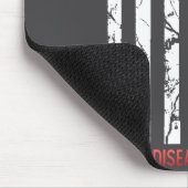 Heart Disease Awareness February Usa Flag Ribbon R マウスパッド (コーナー)