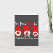 Heart Disease Awareness Gnome  カード (正面)