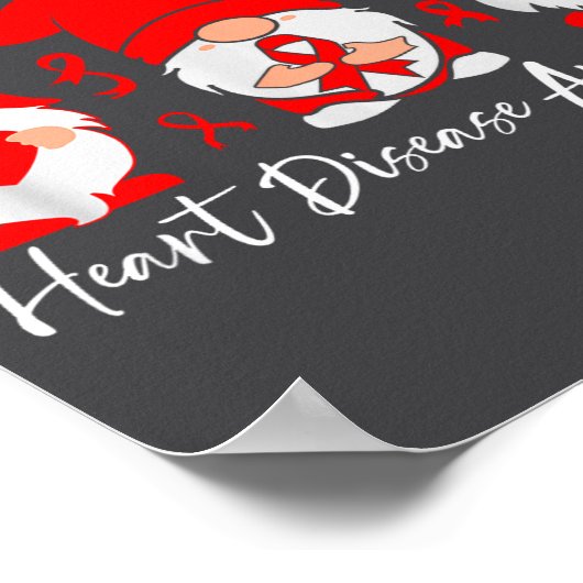 Heart Disease Awareness Gnome  ポスター (角)