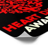 Heart Disease Awareness Go Red In February Health  ポスター (角)