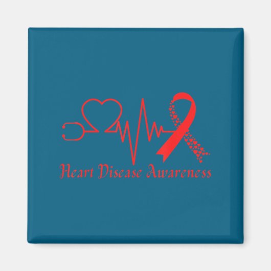 Heart Disease Awareness Go Red In February Health  マグネット (正面)