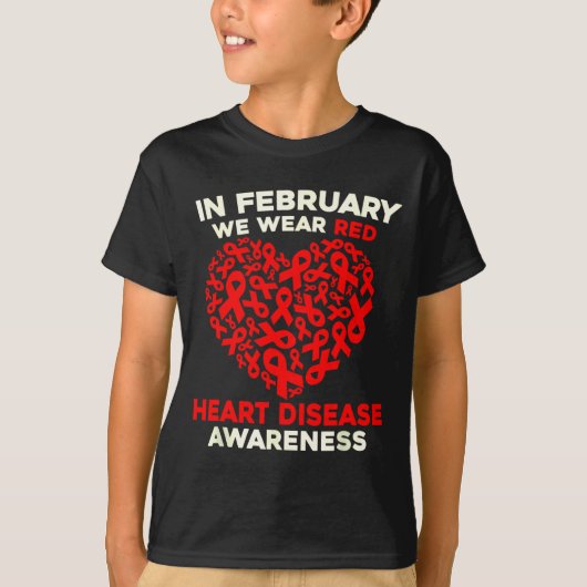 Heart Disease Awareness Go Red In February Health  Tシャツ (正面)