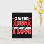 Heart Disease Awareness Heart Attack  カード (黄色い花)