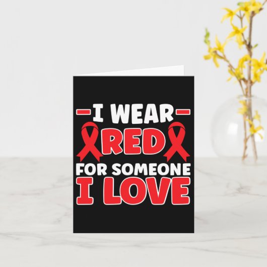 Heart Disease Awareness Heart Attack  カード (黄色い花)