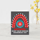 Heart Disease Awareness - Heart Valve Disease Awar カード (黄色い花)