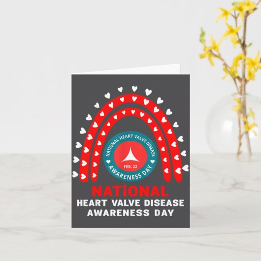 Heart Disease Awareness - Heart Valve Disease Awar カード (黄色い花)