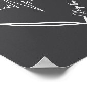 Heart Disease Awareness Heartbeat Chd Wear Red Hea ポスター (角)