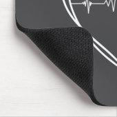 Heart Disease Awareness Heartbeat Chd Wear Red Hea マウスパッド (コーナー)