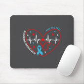 Heart Disease Awareness Heartbeat Survivor Warrior マウスパッド (マウス)