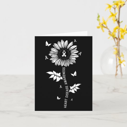 Heart Disease Awareness Month  カード (黄色い花)