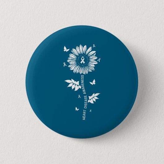 Heart Disease Awareness Month  缶バッジ (正面)