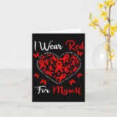 Heart Disease Awareness Month Open Heart Diseases  カード (黄色い花)