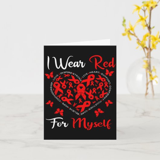 Heart Disease Awareness Month Open Heart Diseases  カード (黄色い花)