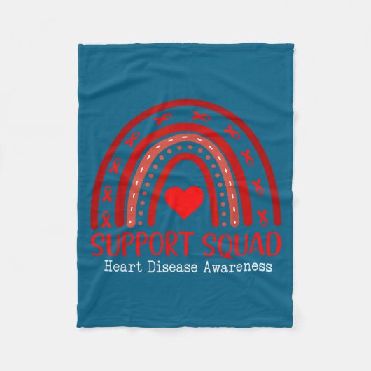 Heart Disease Awareness Month Open Heart Diseases  フリースブランケット (正面)