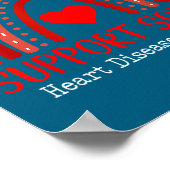 Heart Disease Awareness Month Open Heart Diseases  ポスター (角)