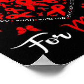 Heart Disease Awareness Month Open Heart Diseases  ポスター (角)