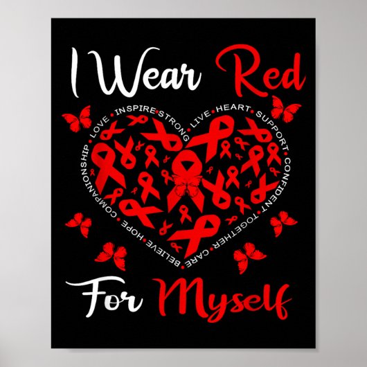 Heart Disease Awareness Month Open Heart Diseases  ポスター (正面)