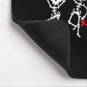 Heart Disease Awareness Month Skeleton Red Ribbon  マウスパッド (コーナー)