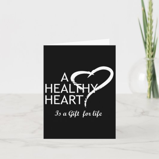 Heart Disease Awareness Red A Healthy Heart Is A F カード (正面)
