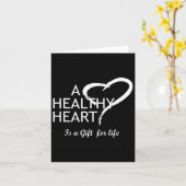 Heart Disease Awareness Red A Healthy Heart Is A F カード (黄色い花)
