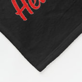 Heart Disease Awareness Red Butterflies Ribbon Sup フリースブランケット (角)