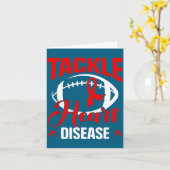 Heart Disease Awareness Red Heart Tackle Heart Dis カード (黄色い花)