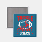 Heart Disease Awareness Red Heart Tackle Heart Dis マグネット (正面/裏面)