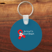 Heart Disease Awareness Shirt Heart Health Month  キーホルダー (正面)