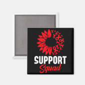 Heart Disease Awareness Support Squad Stroke Blood マグネット (正面/裏面)