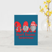 Heart Disease Awareness Wear Red In February Famil カード (黄色い花)