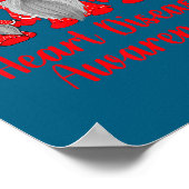 Heart Disease Awareness Wear Red In February Famil ポスター (角)