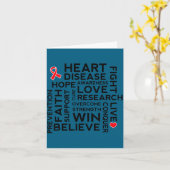 Heart Disease Month Suprt Walk Tee  カード (黄色い花)