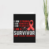 Heart Disease Survivor Month Support Heart Disease カード (正面)