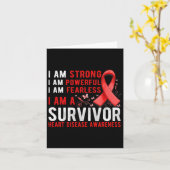 Heart Disease Survivor Month Support Heart Disease カード (黄色い花)