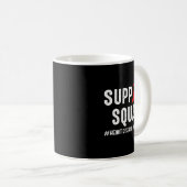Heart Disease Warrior Support Squad Heart Disease コーヒーマグカップ (正面右)