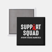 Heart Disease Warrior Support Squad Heart Disease  マグネット (正面/裏面)