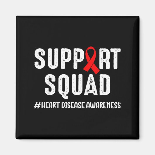 Heart Disease Warrior Support Squad Heart Disease  マグネット (正面)