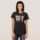 Heart Disease Warrior Support Squad Heart Disease  Tシャツ (正面フル)