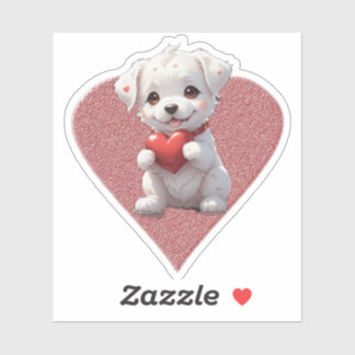 heart dog シール