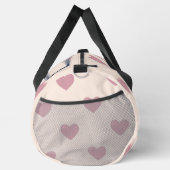 Heart Drawing I Custom Name  ダッフルバッグ (右)