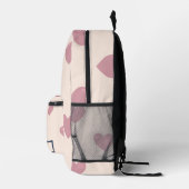 Heart Drawing I Custom Name  プリントバックパック (右)